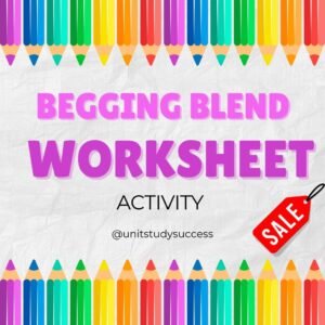 Beginning Blend Worksheet for Kids