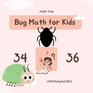 Bug Math Worksheets for Kids