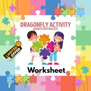 Dragonfly Activity Worksheet Bundle Kids Nature Study Worksheets