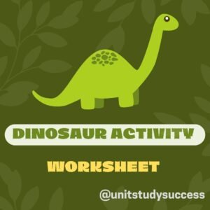 Dinosaur Activity Worksheet Bundle